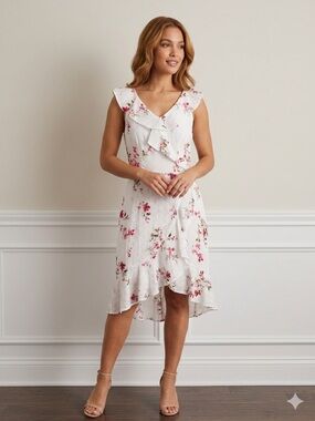 Portmans Floral Broderie Anglaise Dress Size 4